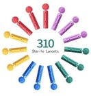 Careliving Sterile Multicolor Twist Lancets 310 Pack 30g Compatible Devices