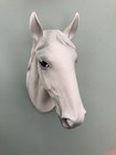 Vintage Lefton White Grey Horse Head Wall Hanging Figure Japan Ceramic 1970s