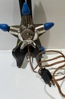 Vintage 1920s-30s Merry Christmas 5-bulb Tree Topper Star Light Ornament Works