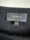 Quince 100  Mongolian Cashmere Batwing Sweater Black S m Dolman Soft