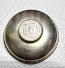 Vintage Boardman 1921 Morgan Silver Dollar  Sterling Silver Trinket Dish