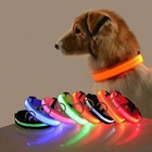 Led Adjustable Dog Collar Blinking Flashing Light Up Glow Pets Safety Waterproof
