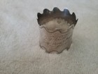 Gorham Sterling Silver Large Round Floral Engraved Napkin Ring W  Inscription