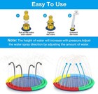67 Inch Dog Splash Sprinkler Pad  For Dogs Kids Pets Water Toy Double Circle