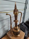 Oversized Tall Moorish Brass Middle Eastern Lamp