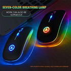 2 4ghz Wireless Optical Mouse Usb Rechargeable Rgb Cordless Mice For Pc Laptop
