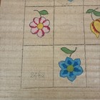 Vtg Rug Hooking Dritz Flowers  24 60 Burlap Floral 30    X 49    Started
