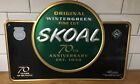 New Skoal Wintergreen Smokeless Tobacco 70th Anniversary Metal Sign 2003