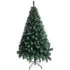 Christmas Tree - 1 8m 6ft Artificial Fir   Metal Stand   Green W snow Tip