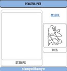 Peaceful Pier Clear Stamps And Metal Cutting Dies Diy Scrapbooking Embossing