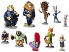 Zootopia Cake Topper Judy Hopps Nick Wilde 10 Figure Play Set Disney Store Pvc