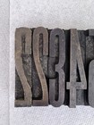 Vtg Lot Of 10 Letterpress Numbers 2-8 Wood Type Printers Block Same Font 2 5   