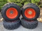 4-hd 12-16 5 Sks-8 Skid Steer Tires rims For Bobcat S220 s250 s300 s630 s650