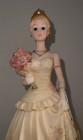 Introducing Into Society 15th Birthday Girl In Ivory Dress Holding Handbag Vtg