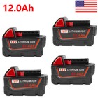 New M18 12ah 18v Extended Tool Battery Li-ion Xc M18b5 48-11-185 For Milwaukee
