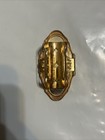 Stratton England Vintage Lipstick Tube Holder Blue Florals W  Compact Mirror