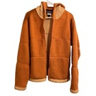 Vtg Patagonia Women Synchilla Arctic Hoodie Fleece Large Orange Usa Made Read