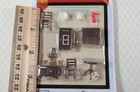 Dollhouse Miniature 1 48 Quarter Scale Kitchen Set Table Chairs Stove Icebox