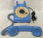 Vintage 1970s Stromberg Carlson S-c 500d   Jan 1972   Blue Rotary Desk Telephone