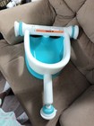 Summer Infant Baby Bath Seat Blue And White With Suction Cups