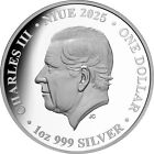 2025 Niue Colors Of Australia Turquoise Coral Reefs 1 Oz Silver Proof Coin