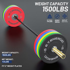 Etenergic 7ft Olympic Barbell Bar 1500lb Capacity 2  Weightlifting Gym Bar Gold