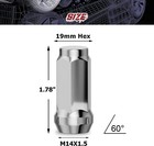 32pcs 9 16-18 Chrome Bulge Acorn Lug Nuts 1 75  Tall For Chevy C20 C30 K20 K30