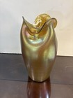 Art Nouveau Loetz Oil Spot Iridescent Art Glass Vase 10    Tall