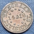 Civil War Token 1863 New York Shield   Anchor - Edw  Schaaf  103713