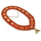 Masonic Royal Arch Php Past High Priest Metal Chain Collar With Free Jewel