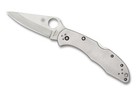 Spyderco Delica 4 Folding Knife C11p Plainedge Vg10 Blade Stainless Steel Handle