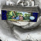Antique Italian Sterling Enameled Lipstick Case