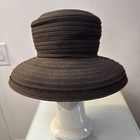 Vintage Kokin New York Wide Brim Derby Hat Brown