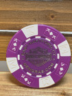 Gengras Harley Davidson Emblem Poker Chip-east Hartford  Ct- Purple   White