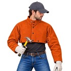 Leather Welding Cape Sleeve  Flame-resistant  Heavy-duty