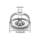 14k White Gold Replacement 1 Pair Screw Back For Stud Earrings Top Quality Backs