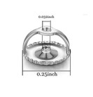 14k White Gold Replacement 1 Pair Screw Back For Stud Earrings Top Quality