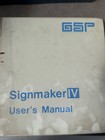 Gerber Graphix-signmaker 4b With Manuals  Fonts And Program Modules   untested  