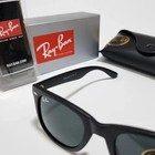 Ray-ban 2140 Traveler Sunglasses Black Matte Frame With 50mm Gray Lenses