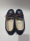 Men s Nfl Team Color Big Logo Moccasin Slippers House Shoes