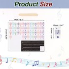 Piano Keyboard Stickers For 88 76 61 54 49 37 Keys  Letter Multicolor