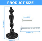 6pcs Antique Style Tear Drop Pulls  Black