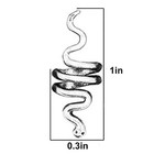 18 Pcs Hair Spiral Beads Snake Braids Coil Dreadlock Metal Cuffs Loc Hair 