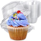 Cupcake Boxes Individual Cupcake Containers  50 Packs Regular Single Cupcake Hol