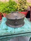 Rare Old Antique Brass Hand Engraved Mughal Royal Box Storage Box Treasure Box