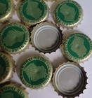 85 Thumb Finger Print New Giarus Beer Bottle Caps Lot used Older some Dents