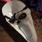 Scream Ghost Face Style Full Face Mask  One Size  White black  Adjustable