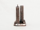 Vintage World Trade Center Twin Towers Nyc Metal Souvenir Building