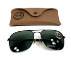 Vintage Bausch And Lomb Ray-ban Sunglasses Black Caravan Aviators W  G-15 Lenses