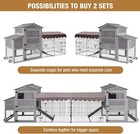 Chicken Coop Mobile Poultry Cage For Outdoor With Wheels  - Large Chicken Run